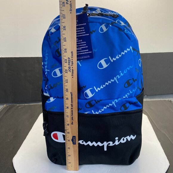 Champion 15”‎ Backpack Blue cript Logos,Laptop Sleeve,Padded Straps,Unisex New - Picture 4 of 16